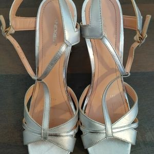 Andrea Silver Heels (size 9)